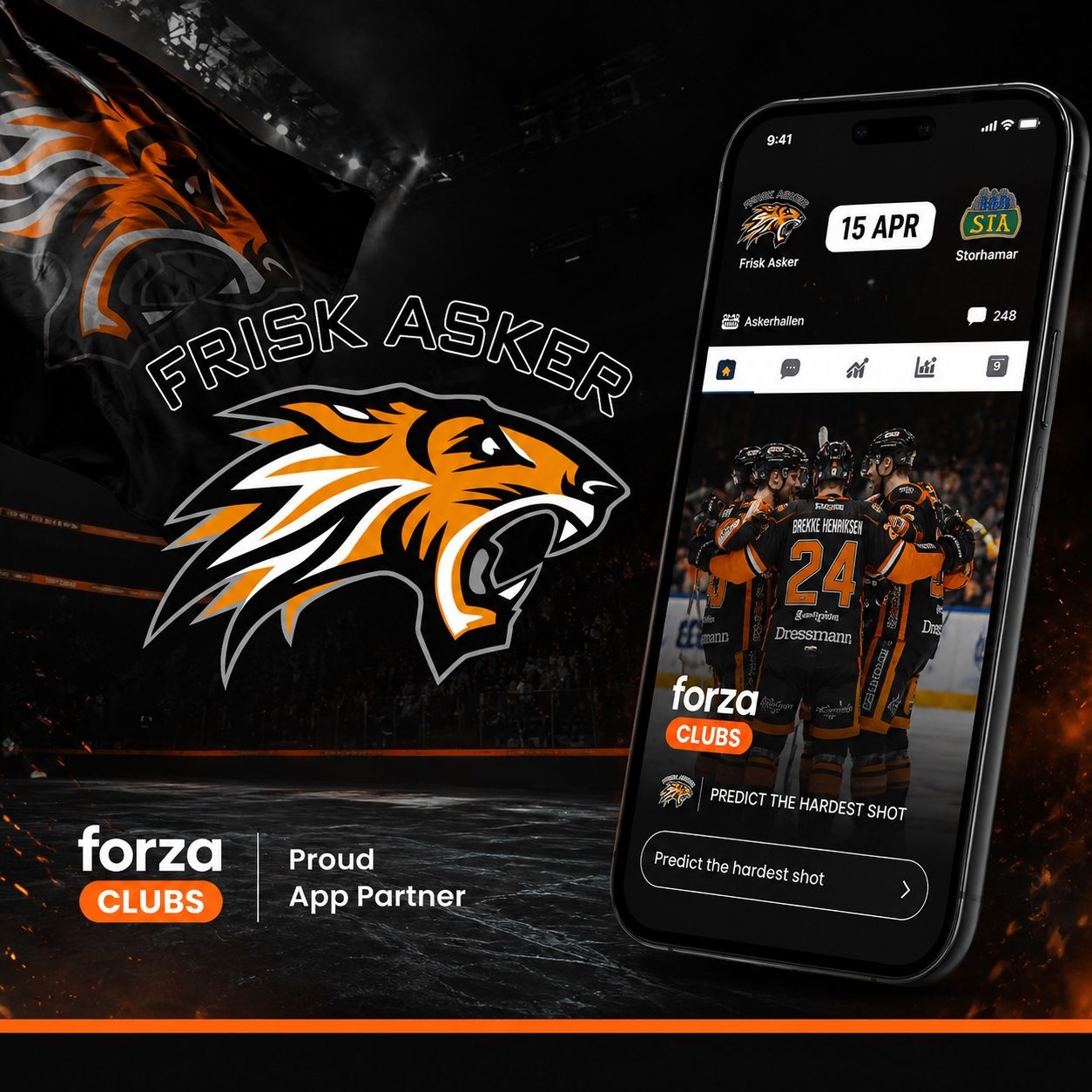 Frisk Asker Hockey official club app by Forza Clubs